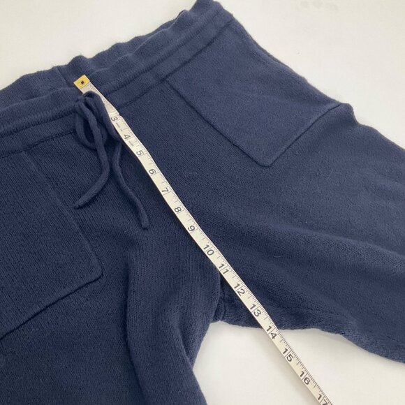 Naadam Blue Jogger Pants XL Cotton/Wool Blend Ribbed Cuffs Drawstring Waist comf - Picture 7 of 8